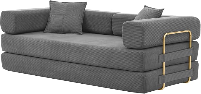 HANXIN Convertible Sleeper Sofa Bed, 78 Inch Folding Floor Mattress Couch - Image 6