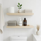 White Oak Floating Shelves for Wall, 24 in Wall Mounted Shelves Perfect for - Image 5