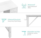 Lufeiya White Computer Desk - Image 7