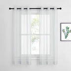 NICETOWN Sheer Curtains and Drapes 63 inches Long by NICETOWN