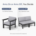 Stoog Modular Armchair with Removable Arms - Image 7