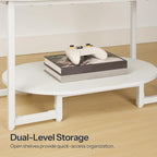 HOOBRO Coffee Table for Living Room, Oval Small Coffee Table - Image 4