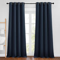 NICETOWN Navy Curtains 96 inches Long, Grommet Thermal Insulated Blackout by NICETOWN