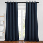 NICETOWN Navy Curtains 96 inches Long, Grommet Thermal Insulated Blackout by NICETOWN