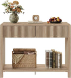 FATORRI Console Sofa Table, Wooden Entryway Table - Image 9