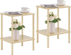 Apicizon 2 Tier End Table Set of 2, Small Side Table by APICIZON