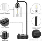Industrial Table Lamps for Bedrooms Set of 2 - Image 7