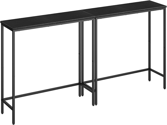 HOOBRO 2 Pack Narrow Console Table, 29.5" Small Entryway Table, Thin Long Sofa by HOOBRO