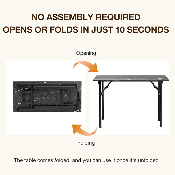 TEMI Small Computer Desk Folding Table - Image 4