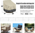 2 Pack Heavy Duty Patio Chair Covers - Image 2
