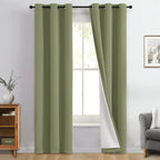 Yakamok Sage Blackout Curtains 96 Inches Long by Yakamok
