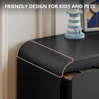 5 Piece Bedroom Sets, Modern Dresser and Nightstand Sets & Bookshelf - Image 5