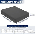 Smiry Waterproof Patio Cushion Covers, Stretch Outdoor Furniture Covers | Couch - Image 6