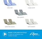 Aqua Outdoors Pool Chaise Lounge Chairs - Image 10