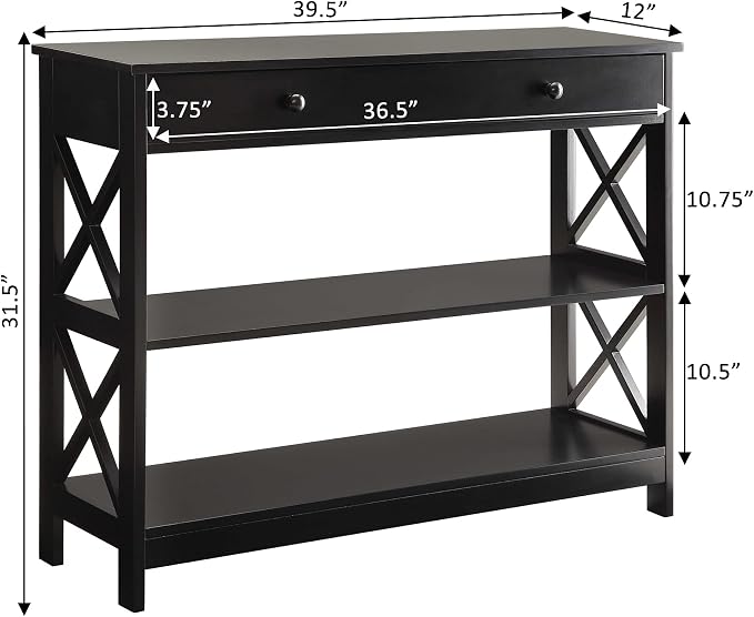 Convenience Concepts Oxford 1-Drawer Console Table 39.5" - Image 9
