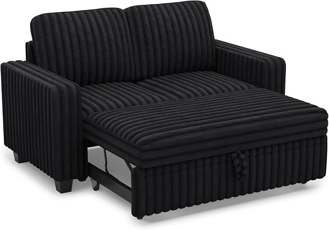 Belffin Corduroy Sectional Sleeper Sofa - Image 9
