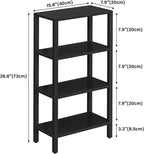 TUTOTAK Small Side Table, Narrow End Table, Skinny Sofa Table, Slim Nightstand - Image 3