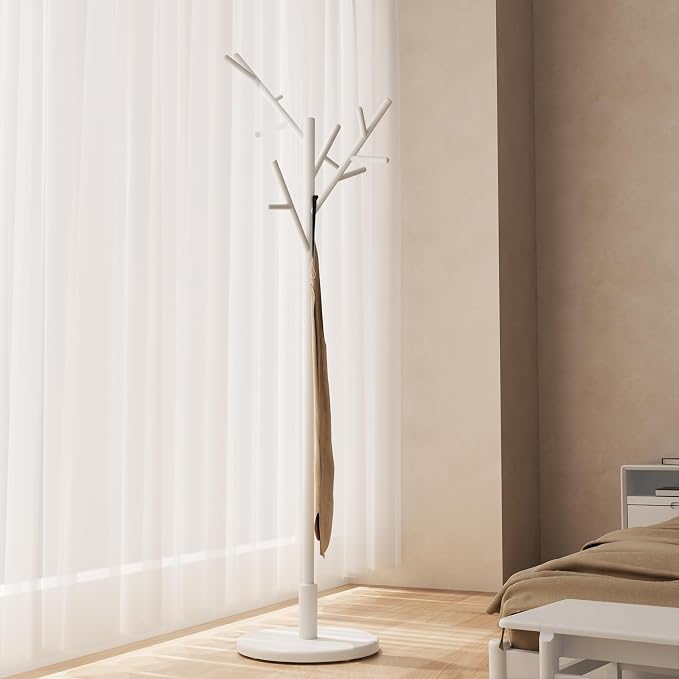Muwuele Coat Rack, Solid Wood Coat Rack Freestanding by Muwuele