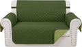 Reversible Loveseat Couch Sofa Covers, Huntergreen | Loveseat Covers by LuxshareHome