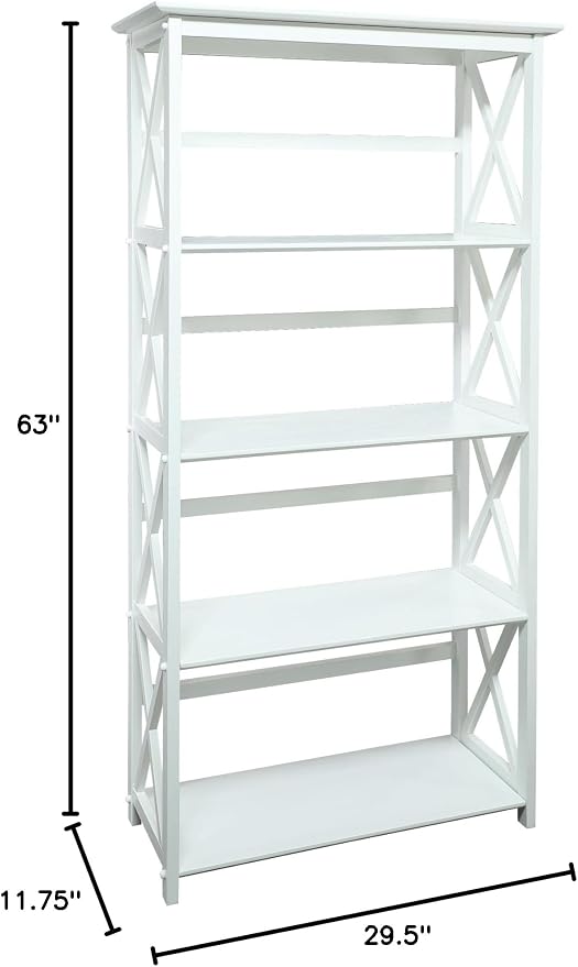 Montego 5-Shelf Bookcase - Image 7