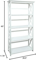 Montego 5-Shelf Bookcase - Image 7