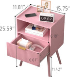 JOONEE Nightstand, Modern Bedside Table - Image 2