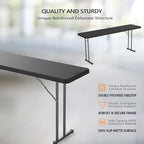 VINGLI 6 FT Narrow Folding Table, Home Work - Image 4