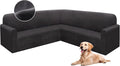 HDCAXKJ Corner Sectional Couch Covers Velvet Stretch L Shape Sofa Cover Soft by HDCAXKJ