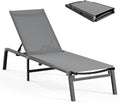 Aluminum Chaise Lounge Ourdoor by CIOKEA