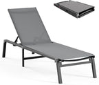 Aluminum Chaise Lounge Ourdoor by CIOKEA