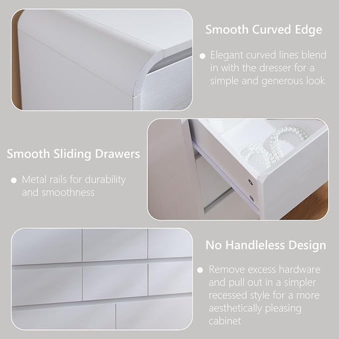 Aitjunz Modern 7 Drawers Dresser - Image 5