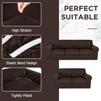 HunnmingRe Sofa Covers for 3 Cushion Couch Stretch Sofa and Loveseat Covers Set - Image 4