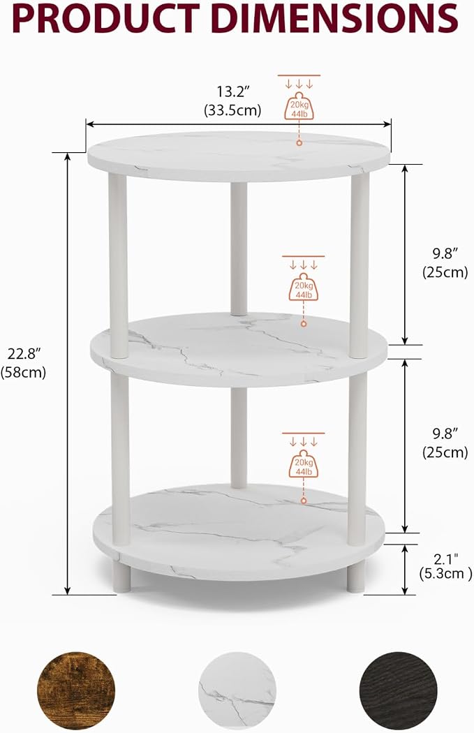 XBurmo Small Round End Table - Image 3