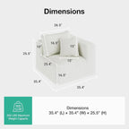 Novilla Modular Sectional Sofa, Modern Cloud Sectional Couch - Image 2