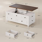 47.2" Lift Top Coffee Table - Image 2