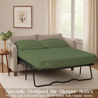Sleeper Sofa Bed Sheet, 100% Cotton 400 Thread Count, 4 Piece Set, Deep Pocket - Image 3
