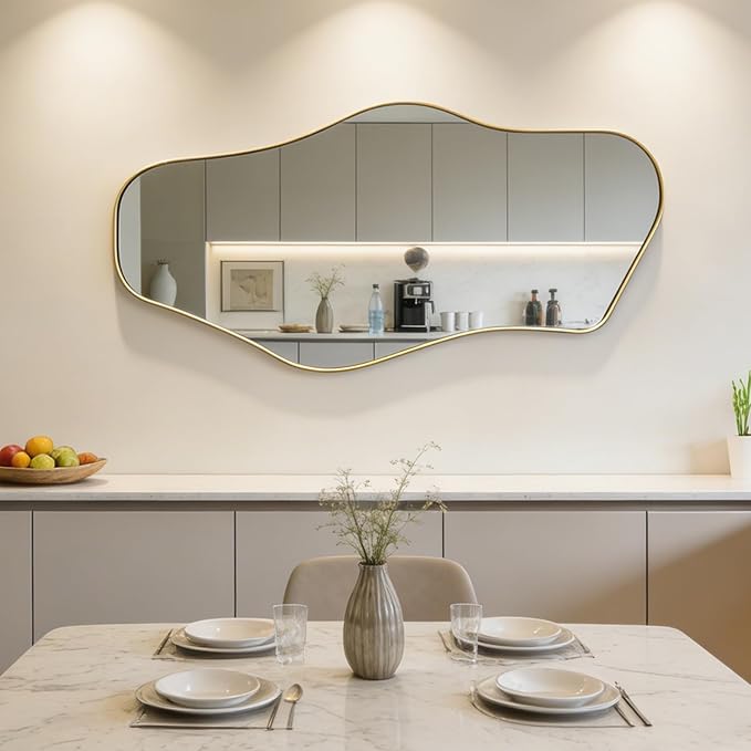 Irregular Wall Mirror, Modern Organic Shaped Mirrors - Image 3