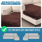 H.VERSAILTEX Velvet Stretch Individual Chaise Cover Sectional Couch Covers - Image 6