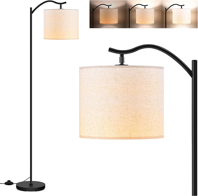 BoostArea Floor Lamp for Living Room, LED Arched Floor Lamps, Modern Standing by BoostArea
