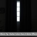 Yakamok Navy Blue Room Darkening Curtains 84 inch Sliding Door Drapes | 1 - Image 3