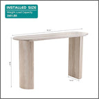 55.12" Faux Marble Pattern Entryway Table - Image 2