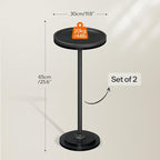 HOOBRO Small Round Side Tables, Drink Tables, Coffee Martini Tables - Image 3