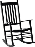 Outsunny Outdoor Rocking Chair, Patio Wooden Rocking Chair by Outsunny
