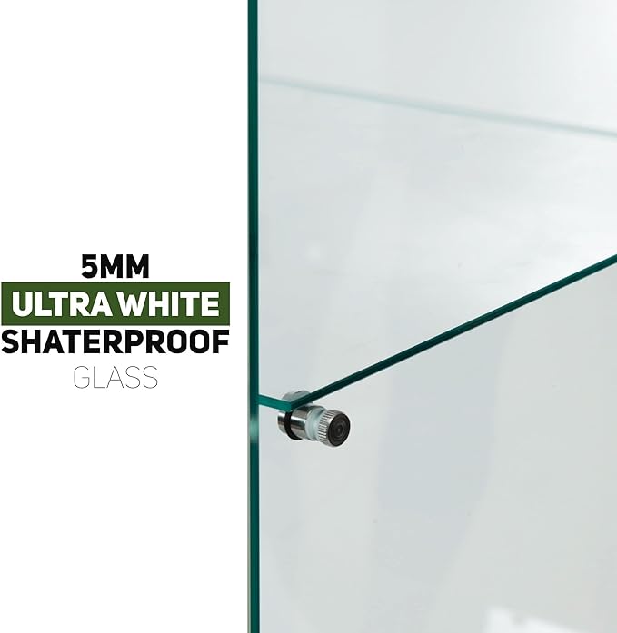 Beauty4U 2-Door Glass Display Cabinet, Collection Display, Quick Installation - Image 5