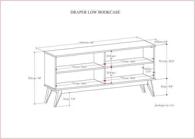 SIMPLIHOME Draper Bookcase - Image 3