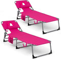Goplus Tanning Chair, Folding Adjustable Patio Lounge Chair by Goplus
