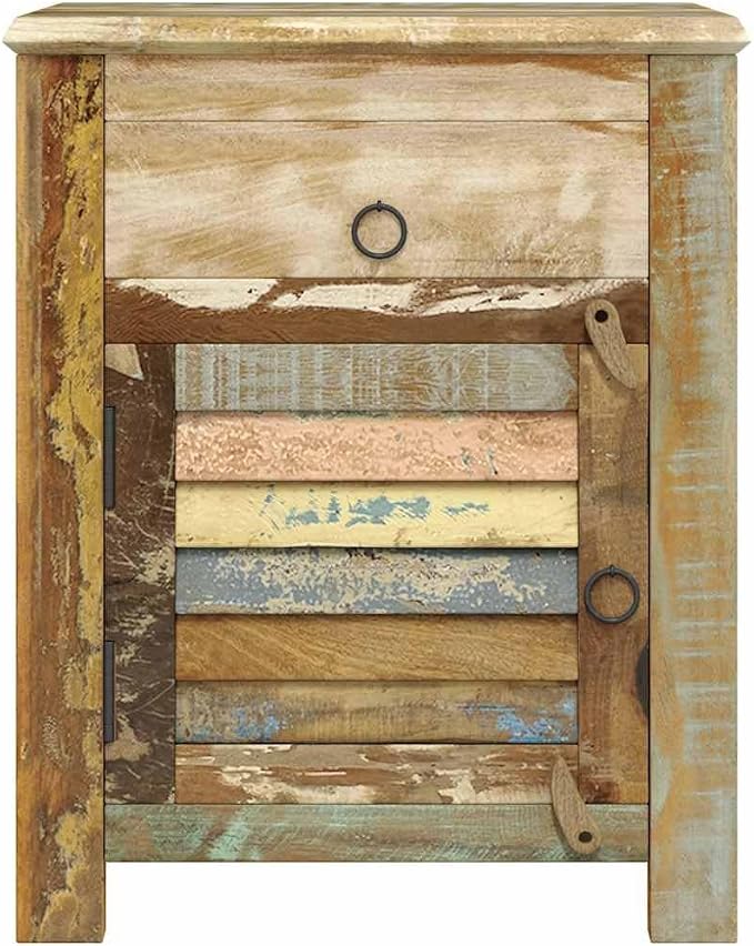 YAFF Vintage Reclaimed Wood End Table - Image 6