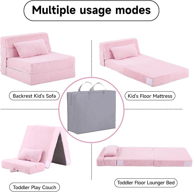 Tiita Convertible Folding Kids Sofa Bed - Image 5