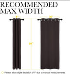 NICETOWN Energy Smart Thermal Insulated Solid Grommet Blackout Curtains/Drapes - Image 4
