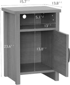 YESHOMY Farmhouse Modern Nightstand - Image 2